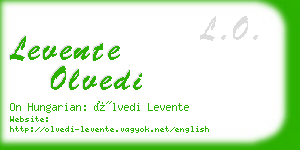 levente olvedi business card